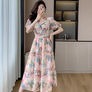 [비니브] 크라플 진주장식 원피스