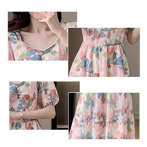 [비니브] 크라플 진주장식 원피스