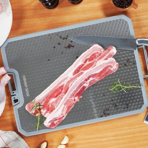 위생적인 스테인레스 양면 도마 칼갈이 강판 내장 자체 스탠드 마미센스평생도마 중형대형