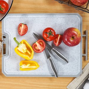 위생적인 스테인레스 양면 도마 칼갈이 강판 내장 자체 스탠드 마미센스평생도마 중형대형