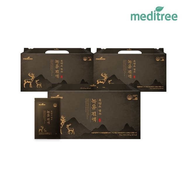 메디트리 흑염소 담은 생 녹용진액 3박스(90포)
