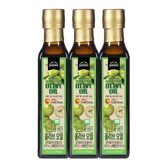 팔레오 유기농 엑스트라버진 올리브오일 250mL 3병 + 쇼핑백 증정