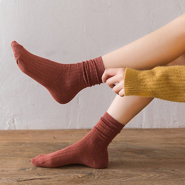 [10켤레+10켤레] 심플컬러 골지중목양말 (총 20켤레세트)