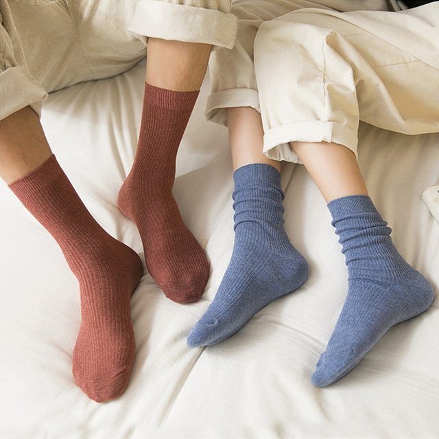 [10켤레+10켤레] 심플컬러 골지중목양말 (총 20켤레세트)