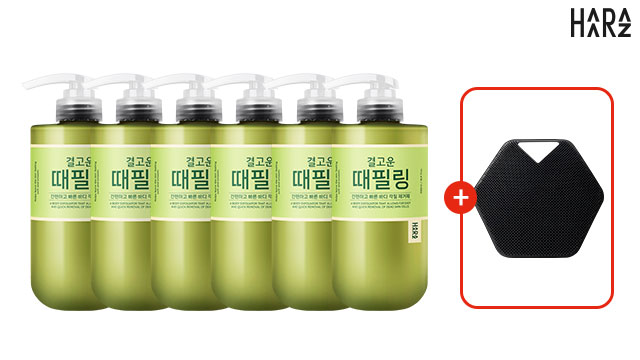[방송에서만 바디타월] 하라즈 결고운 때필링 대용량 6개+ 실리콘바디타월