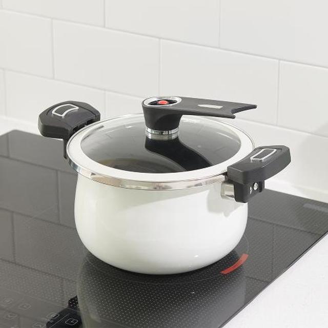 완벽 밀폐! 원터치 IH 쿠킹 저압 진공냄비 5L