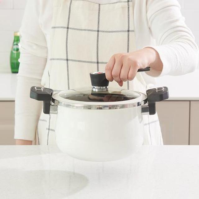 완벽 밀폐! 원터치 IH 쿠킹 저압 진공냄비 5L