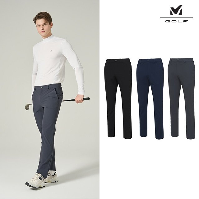 [프리미엄] 밀레골프 26SS 트리코트 파워 스트레치 팬츠 3종, 남성