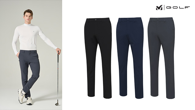 [프리미엄] 밀레골프 26SS 트리코트 파워 스트레치 팬츠 3종, 남성