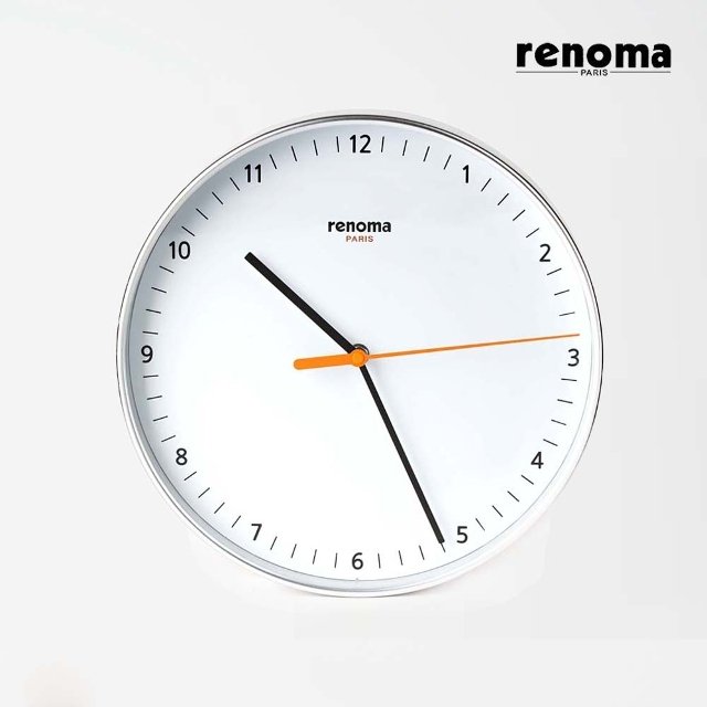 [RENOMA] 레노마 인테리어 디자인 무소음 벽시계 RNC302 (30cm) 2종중 택1