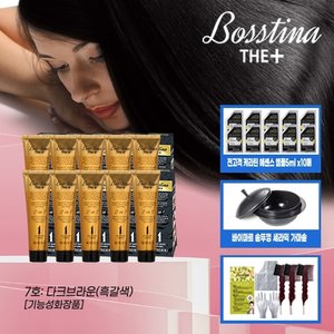 [전고객 솥뚜껑 가마솥] 보스티나 더 플러스 본품 10박스+앰플 10매+꼬리빗 3개