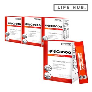 라이프허브 비타민C 3000 4박스(3g x 120포) 4개월분