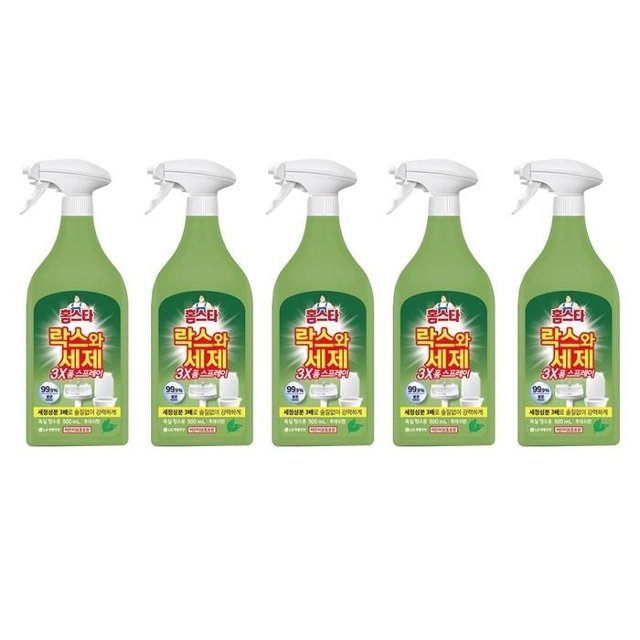 홈스타 락스와세제스프레이 후레쉬 500ML 5개