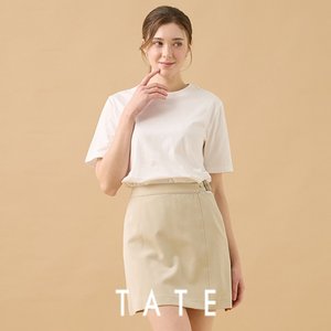 강력추천! 25SS 테이트  튜블러 오가닉 티셔츠 7종 (블랙+화이트/화이트)
