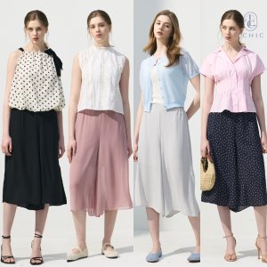25SS 엘시크 쉬폰 와이드 팬츠 4종