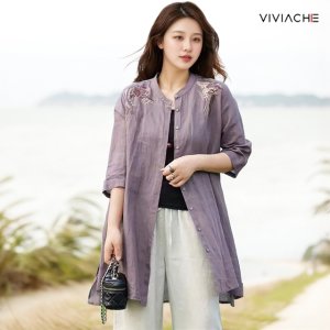 비비아체 숄더자수 롱 자켓1+1