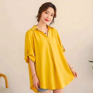 [엘드마마] 심플리 롤업 블라우스 2종