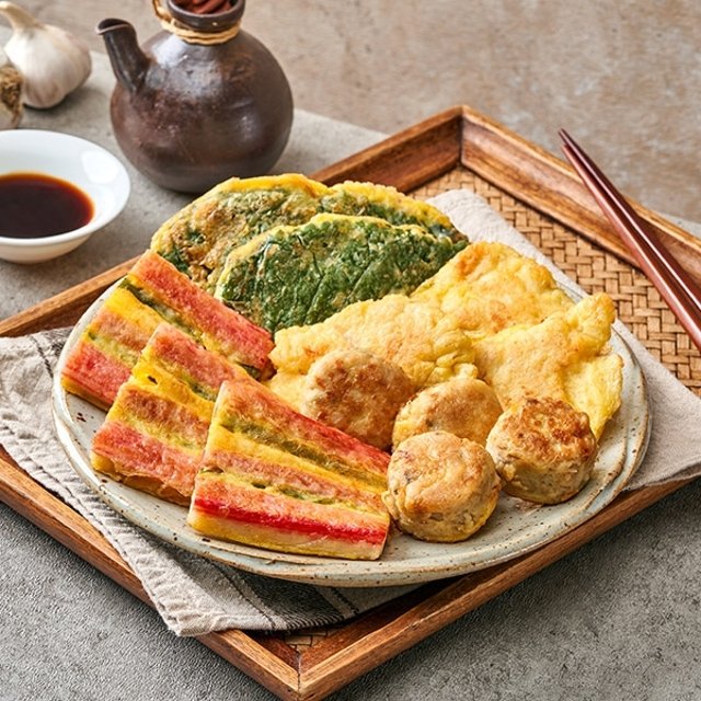 [한정수량][작심밀도]남도 수제 모듬전세트 1호 (500g x 1팩) / 동그랑땡전.동태전.깻잎전.꼬치전