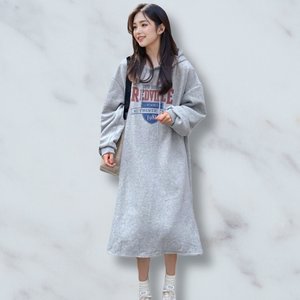 [비니브] 다비드 후드 원피스 2종