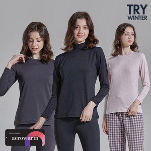 [트라이] 홈쇼핑 남/여 멀티웨어 기모 내복 상하세트