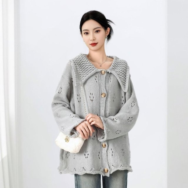 [비니브] 하우리 하프 니트 가디건