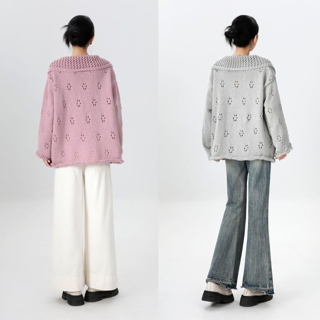 [비니브] 하우리 하프 니트 가디건