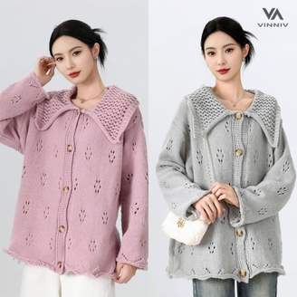 [비니브] 하우리 하프 니트 가디건