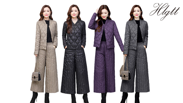 [헬리꽁땡] 퀼팅 패딩 상하세트